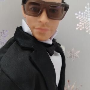 Men's Black Blazer with White Shirt